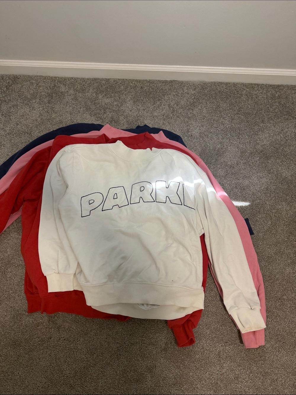 Parker Cream Crewneck Sweater